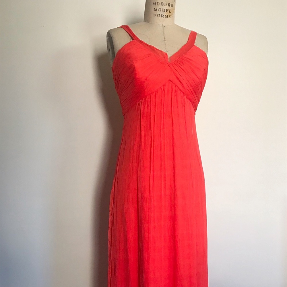 Amsale Maxi Salmon Gown